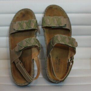 Naot Women's  sandals Genuine Leather comfortable   brown green  size 40